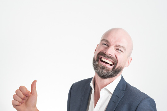 happy man smiling success